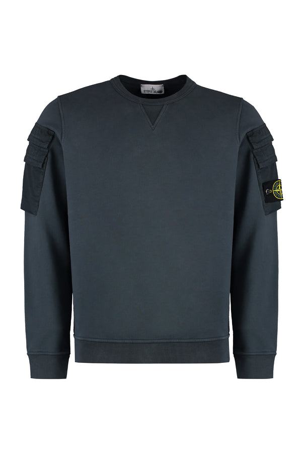 Cotton crew-neck sweatshirt-0